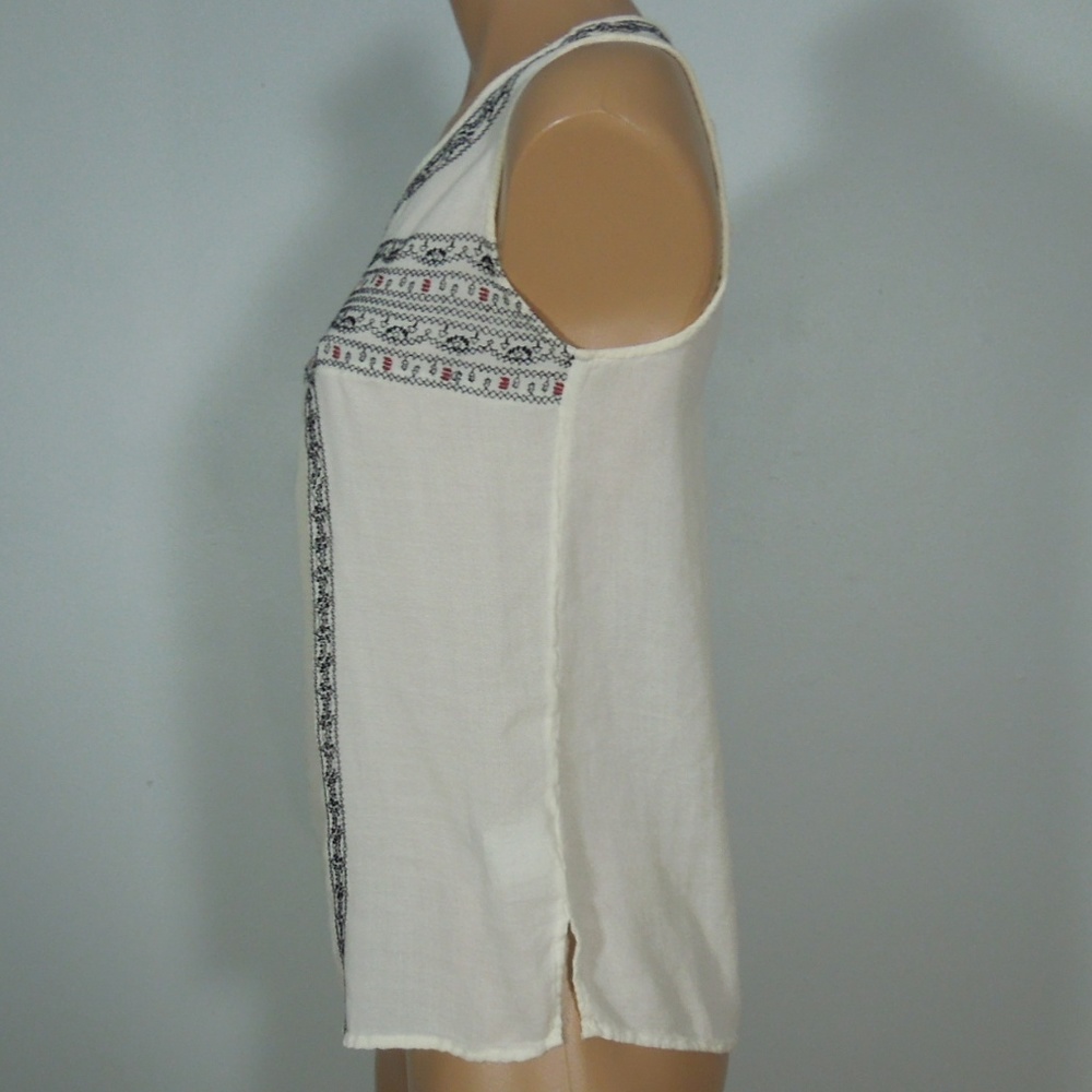 Cynthia Rowley Intricate Thread Pattern Tank Top - Picture 3 of 5
